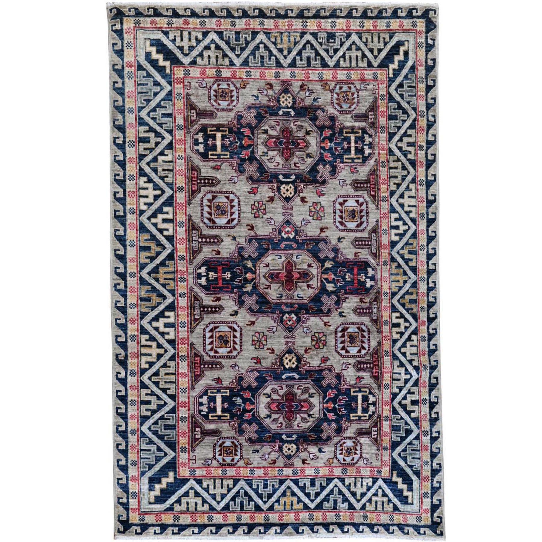Traditional Wool Hand-Knotted Area Rug 4'1